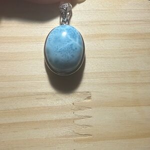 Genuine Larimar Stone Pendant Charm